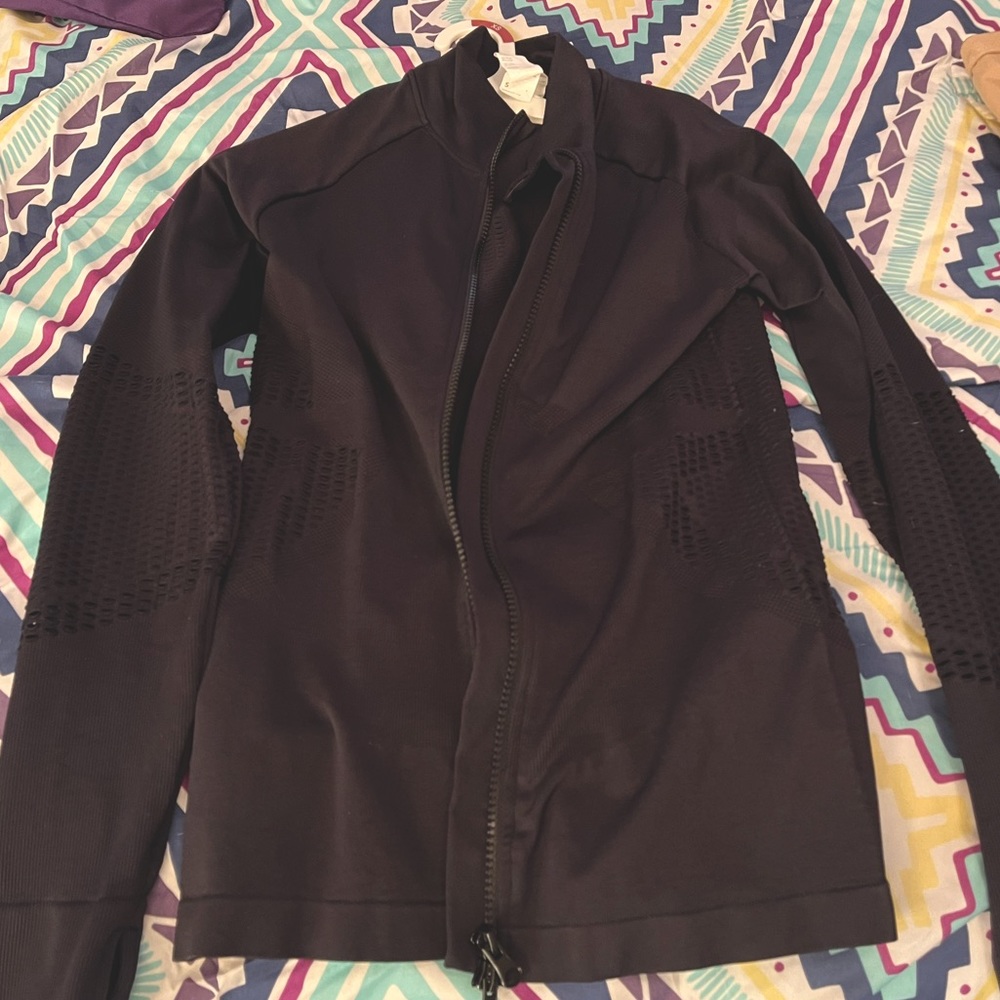 Fabletics athletic jacket. US size S. Black. Barely worn, very good condition.